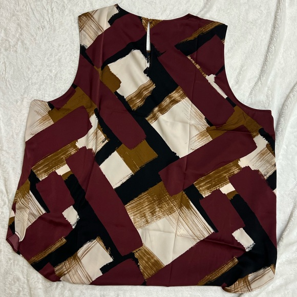 Banana Republic Abstract Sleeveless Blouse XXL - Picture 2 of 3